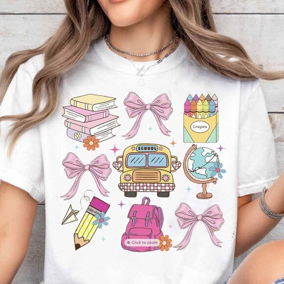 Unbranded Tops - Back to School Coquette PNG Digital Design